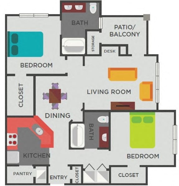 1, 2 & 3 Bedroom Apartments in Duluth, GA The Berkeley
